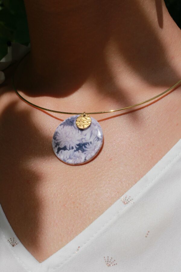 image de collier pate argile polymere preciosa alba en France