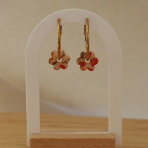 image de boucles oreilles bijou preciosa alba collection Ava bijoux en pâte argile polymère en France