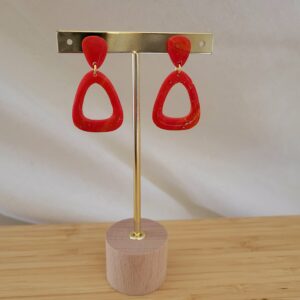 image de boucle d oreille pate argile polymere preciosa alba