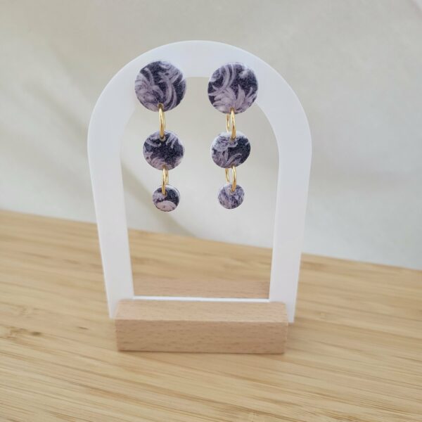 image de boucle d oreille pate argile polymere preciosa alba