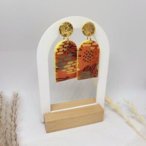 image de boucles d oreilles HAZEL en pâte Fimo