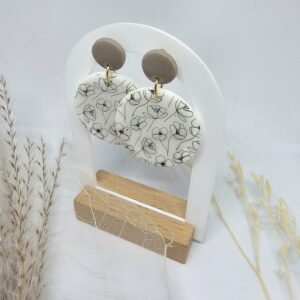Boucles d'oreilles rondes Capucine