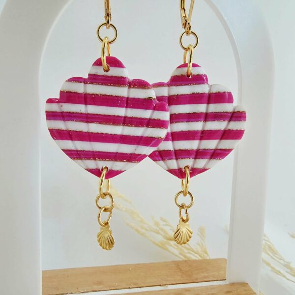 Boucles d'oreilles Summer Rose – Image 2
