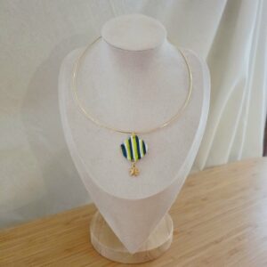 Collier Torque Summer Bleu Vert