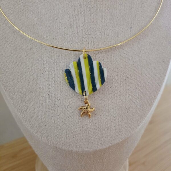 Collier Torque Summer Bleu Vert – Image 2
