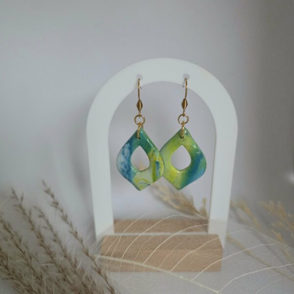 Boucles d'oreilles Cœur d'Amazonie gouttes