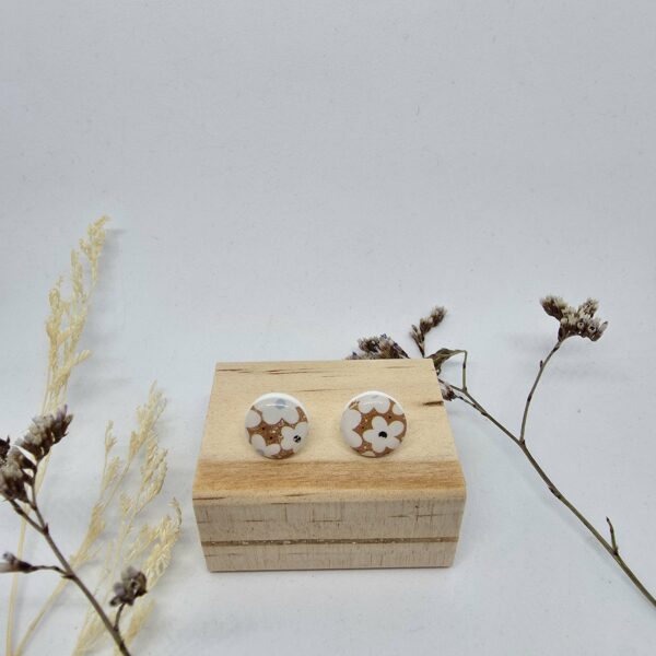 Puces d'oreilles Ambre