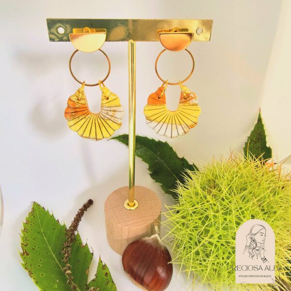 Boucles d'oreilles Topaze