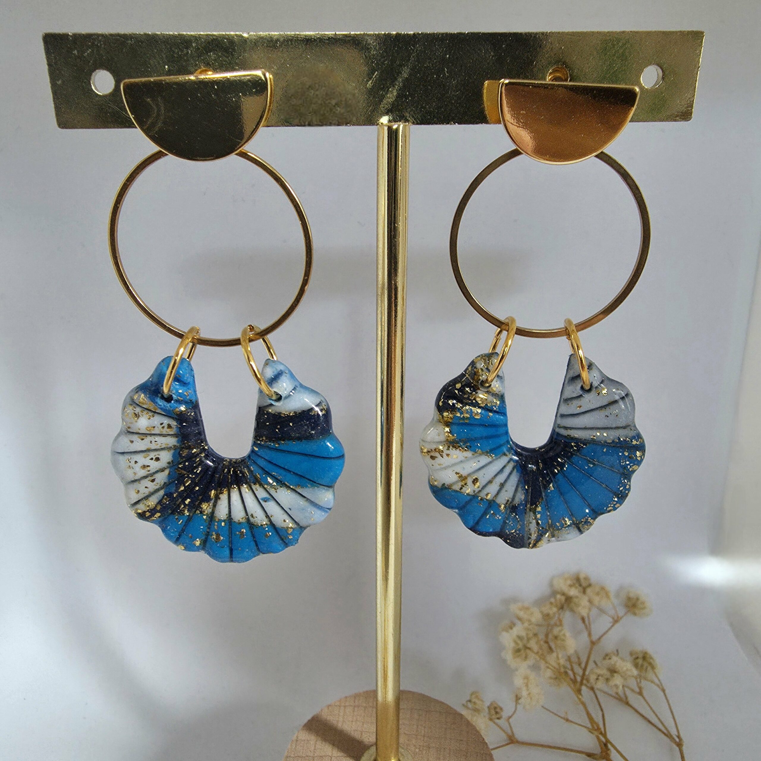 Boucles d'oreilles Topaze bleues – Image 2