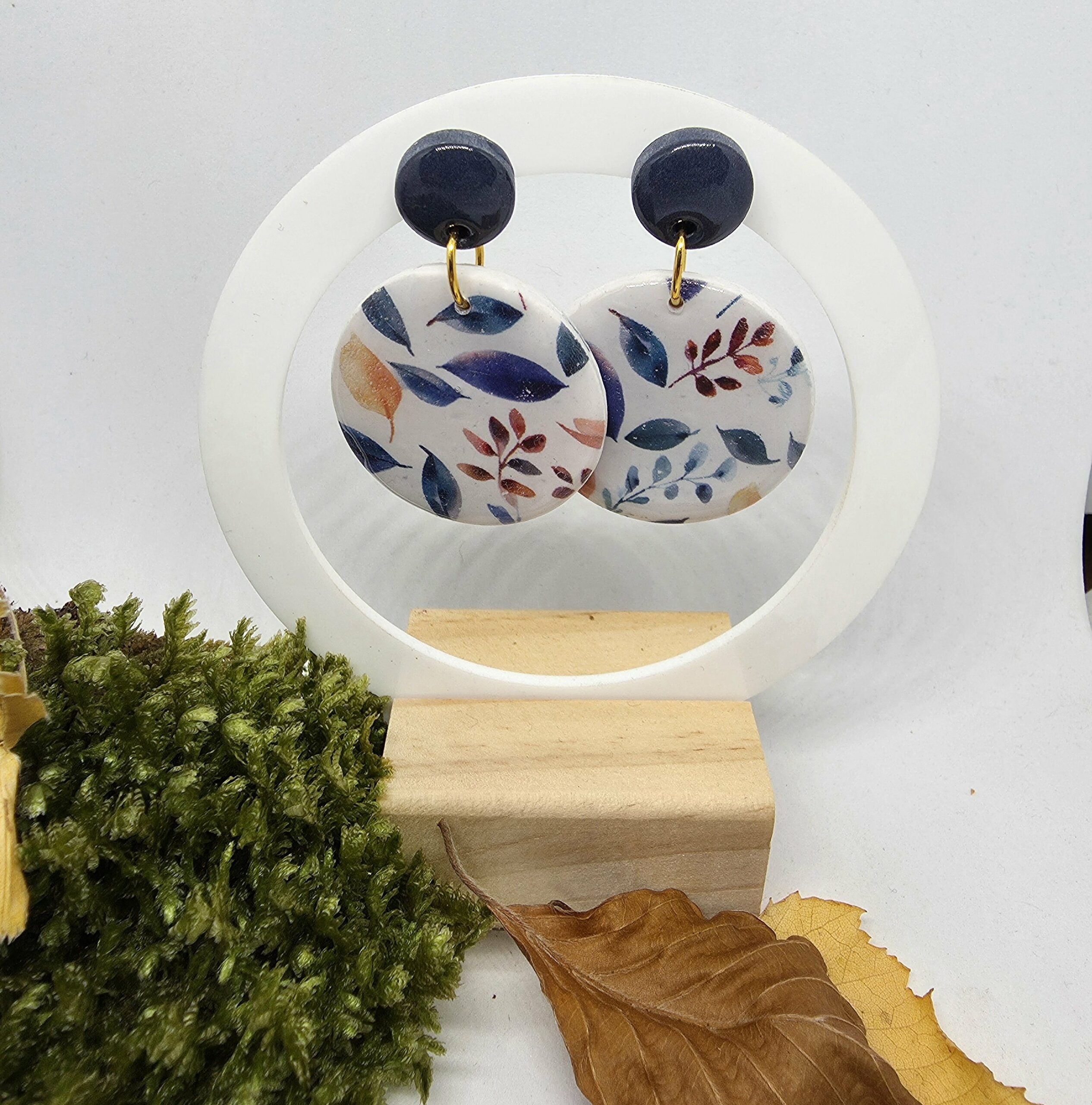 Boucles d'oreilles rondes Coline – Image 3