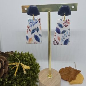 Boucles d'oreilles Coline rectangulaires