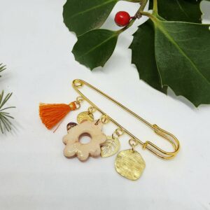 Broche à charms Aube dorée