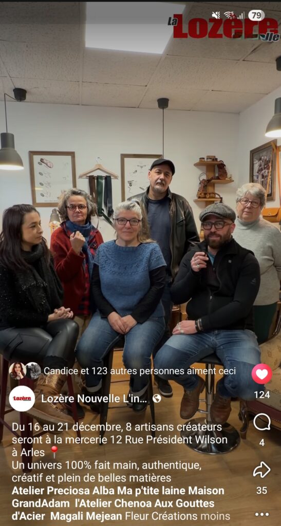Atelier preciosa alba bijoux article das la presse midi libre photo arles la mercerie