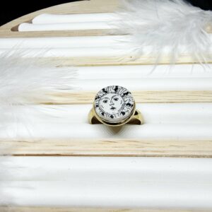 Bague Céleste – Rayon Solaire & Acier Inoxydable Or