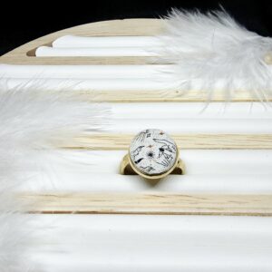 Bague Céleste – Éclat Mystique & Acier Inoxydable Or