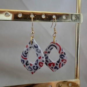 Boucles d'Oreilles "Frenchy" – L'Élégance Graphique