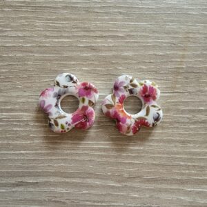 Pampilles interchangeables "Julia" – Motif Floral Romantique