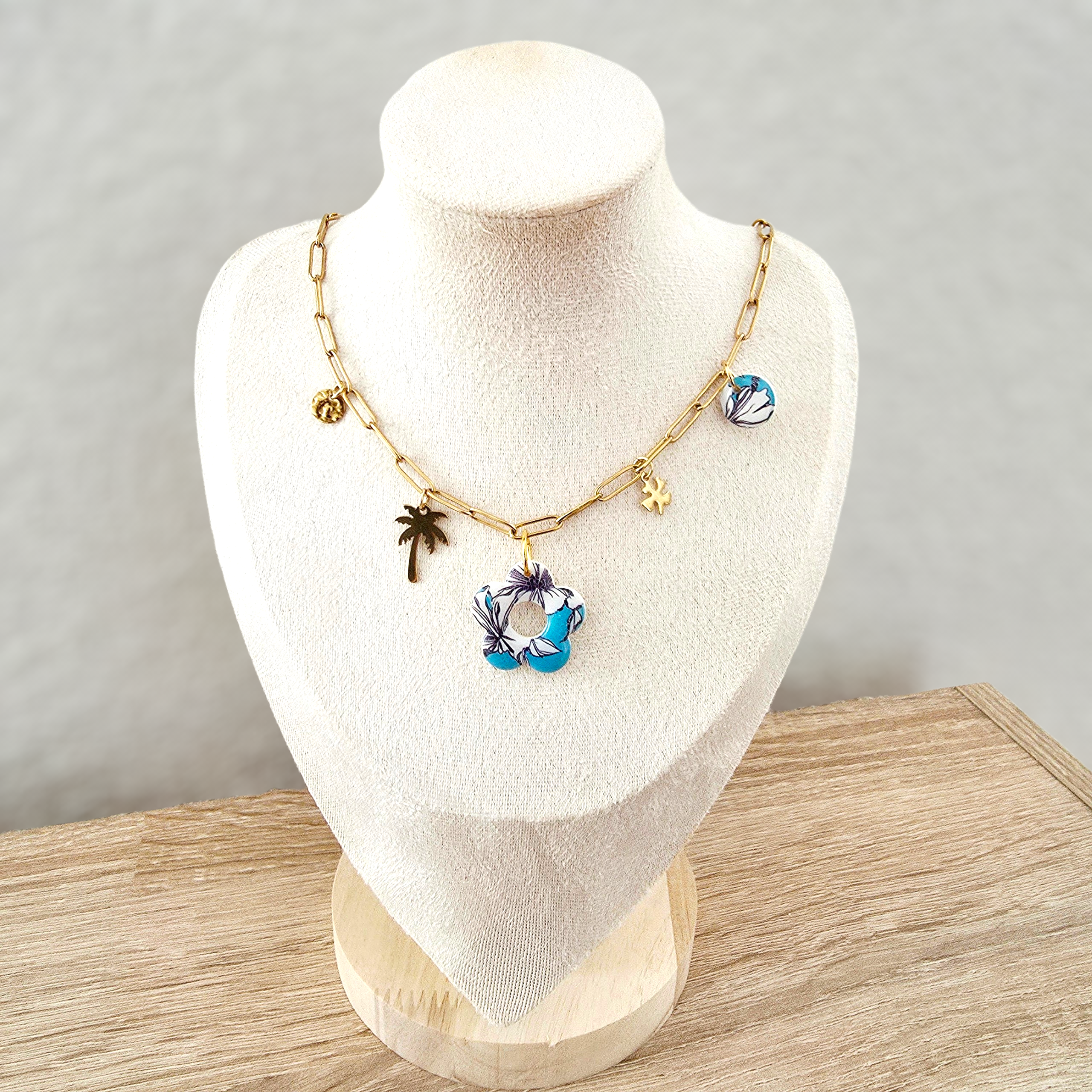 Collier mailles trombone Mareva