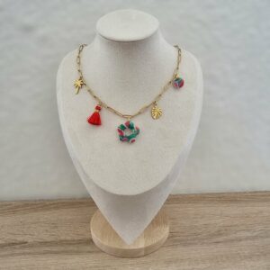 Collier Charms Maille Trombone "Granita"